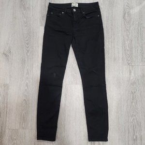 Acne Studios Women's Skin 5 Stretch Skinny Black Jeans Size 28/32